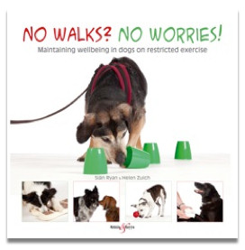 No Walks? No Worries! is Sian's book to help you and your dog get through crate rest.