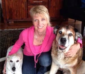 Sarah Pennington with her dogs.