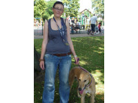 Bethan Richardson organiser of the Shrewsbury Great British Greyhound Walk.