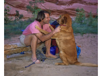 Man and dog developed a strong partnership.