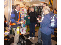 Ron spreading the word about Oldies Club.