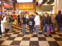 The SOFA Club collecting signatures at Crufts.