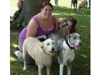Sarah Shelly with her delightful pack.