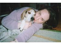 Melisa Wells with Bijoux who inspired Remembering Ruby.