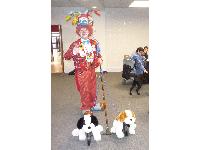 Clowning about at Crufts.