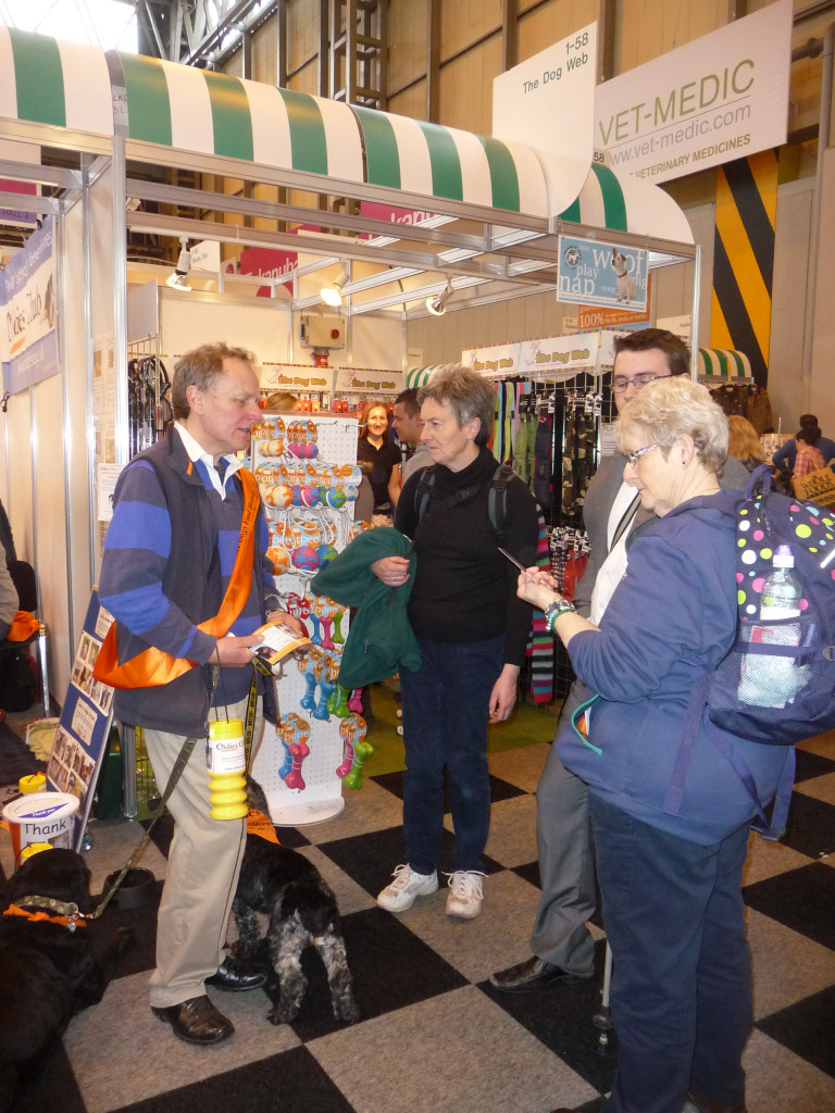 Ron spreading the word about Oldies Club.